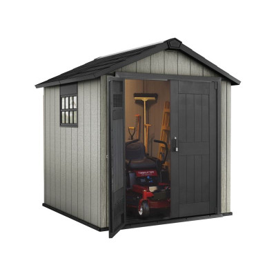 keter oakland plastic shed 7 x 9 ft wickes.co.uk