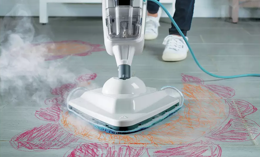 Get sparkling results with your steam mop 